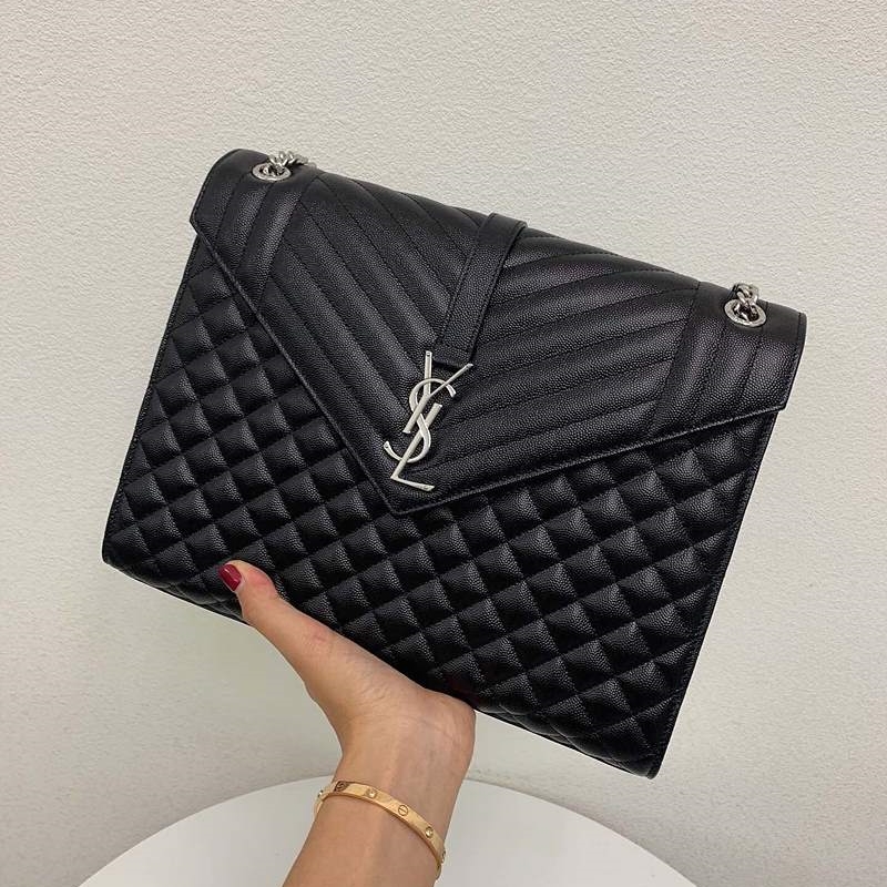 생로랑 라지 엔벨로프 체인 숄더백