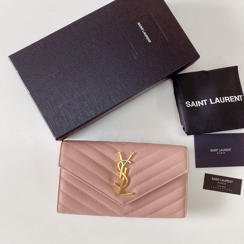 생로랑 YSL 마틀라세 라지 모노그램 장지갑