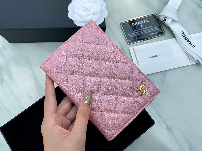 샤넬 클래식 cc로고 여권 지갑 캐비어