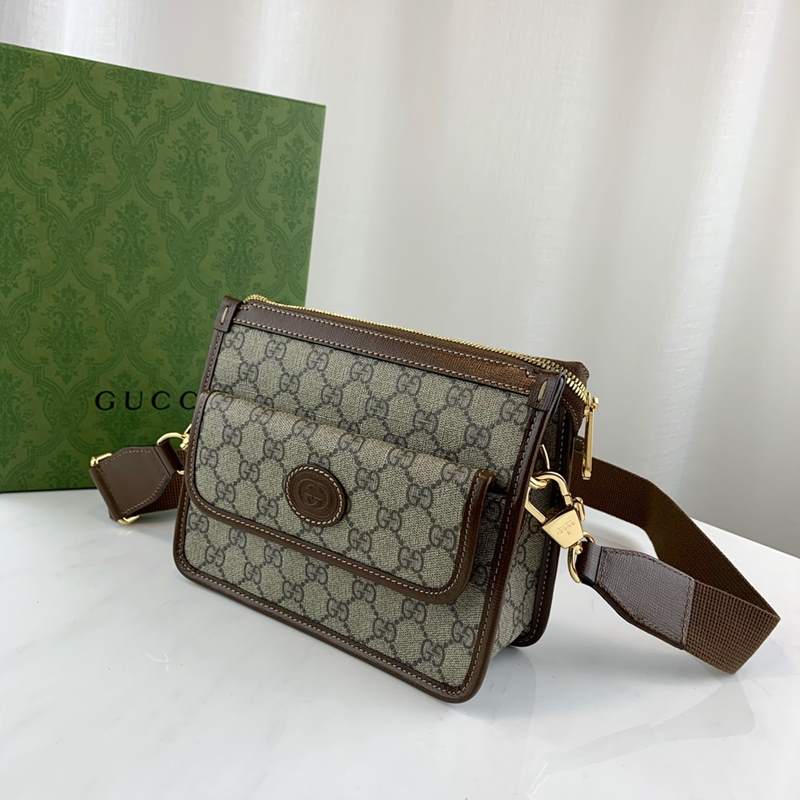 구찌 gg 인터로킹 메신저백 674164