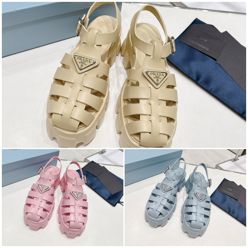 프라다 러버 샌들