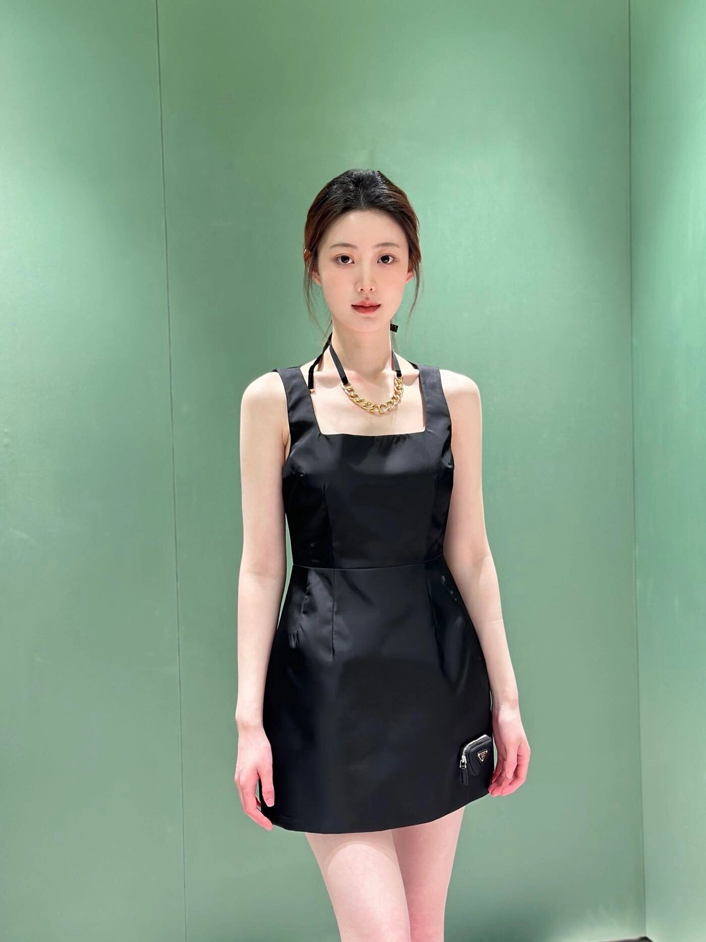 프라다 24S 리나일론 민소매 원피스